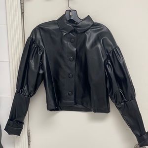 Brand NEW Beulah black leather jacket! (Size M/L)